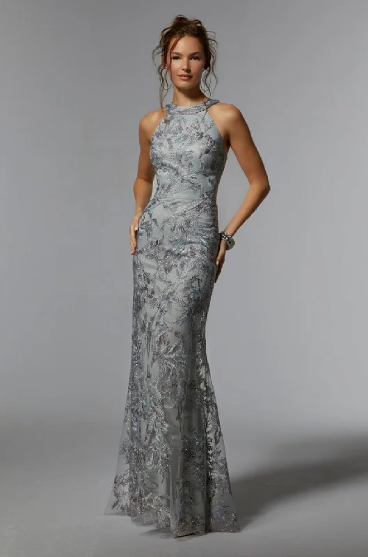 MGNY Madeline Gardner New York 72939 Long Formal Beaded Evening Gown