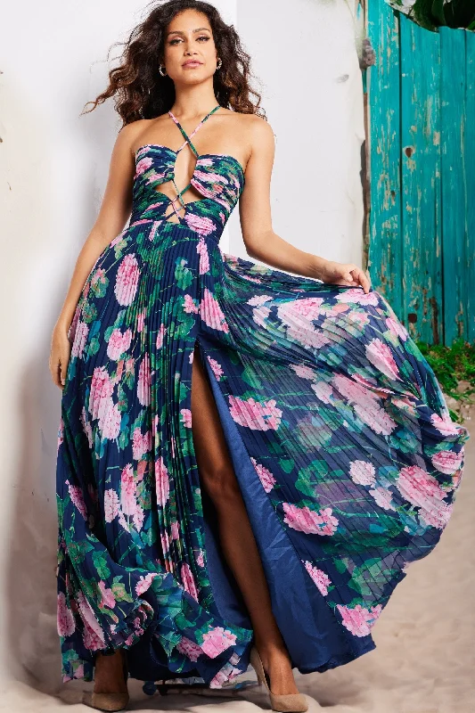 Jovani 38638 Prom Long Floral Formal Dress