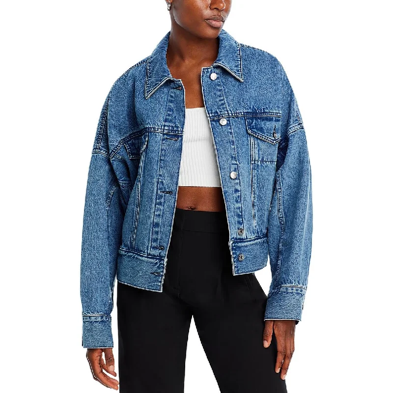 Womens Boxy Trucker Denim Jacket