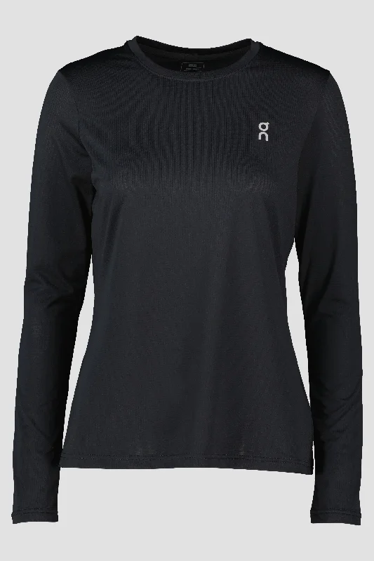 Women's On Running Core Black Long Sleeve T Shirt