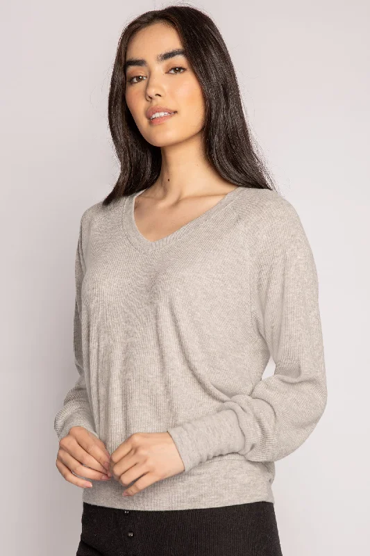 Textured Essentials Long Sleeve Top