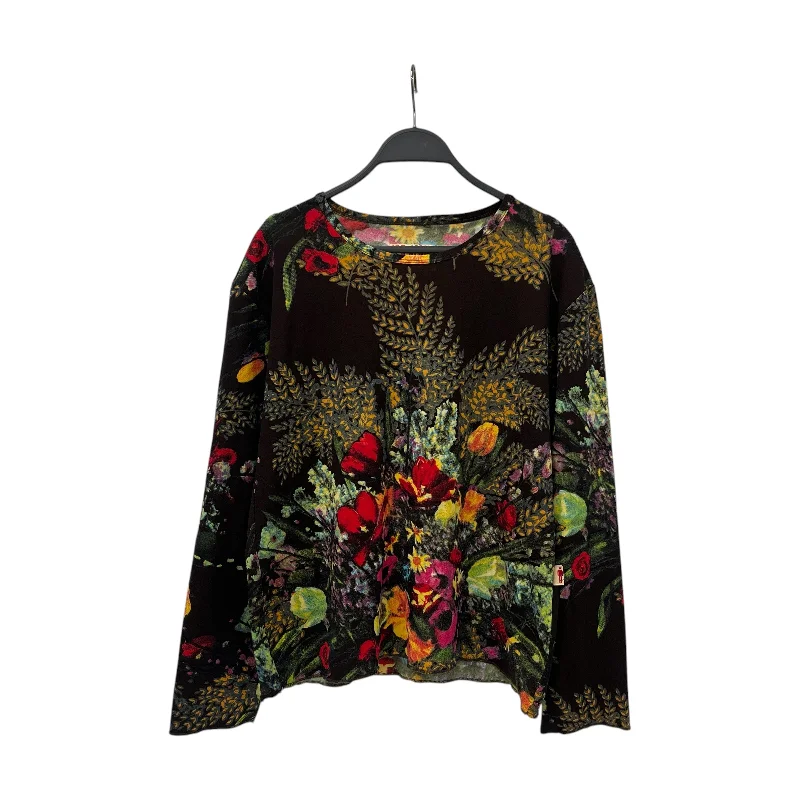 Jean Paul Gaultier/LS T-Shirt/L/Floral Pattern/MLT/JPG Jeans Floral Long Sleeve