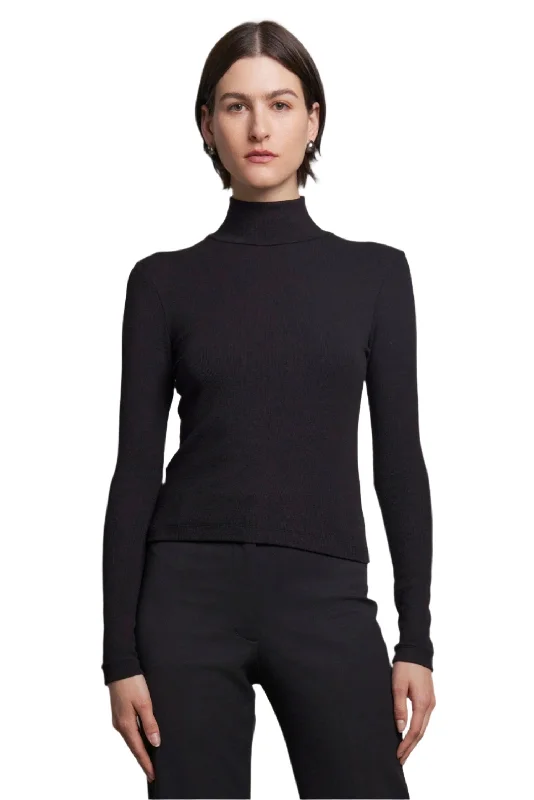 Modal Rib Long Sleeve Top