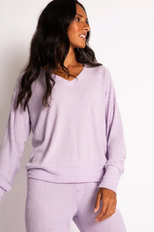 Textured Essentials Long Sleeve Top