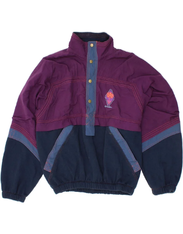 LOTTO Womens Anorak Jacket UK 16 Large Purple Colourblock Polyester