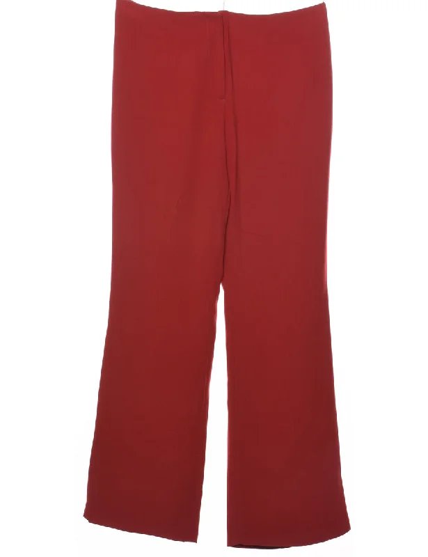 Maroon Trousers - W32 L32