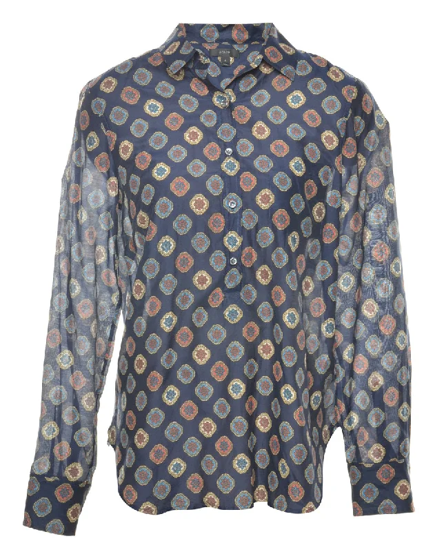 Medallion Print Blouse - M