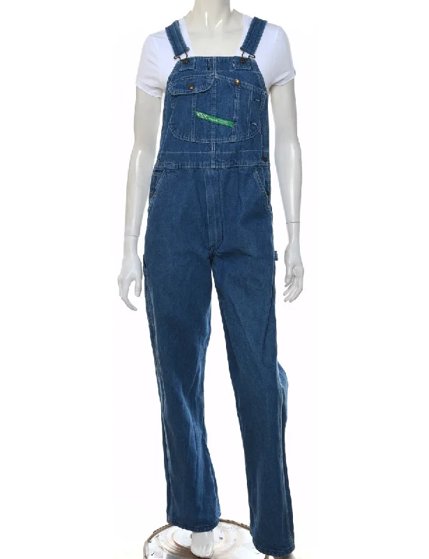 Medium Wash Straight-Fit Dungarees - W32 L31