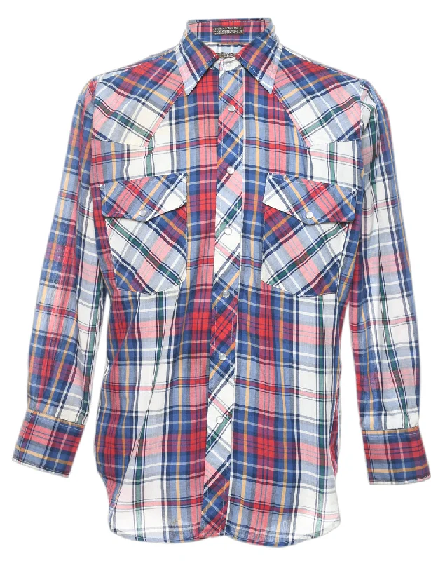 Multi-colour Checked Western Shirt - M