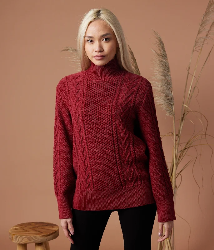 Dallas Sweater - Ruby