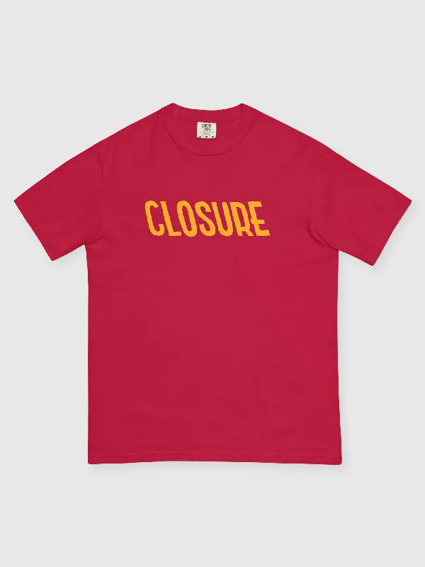 Entergalactic Closure Heavyweight Tee [Red]