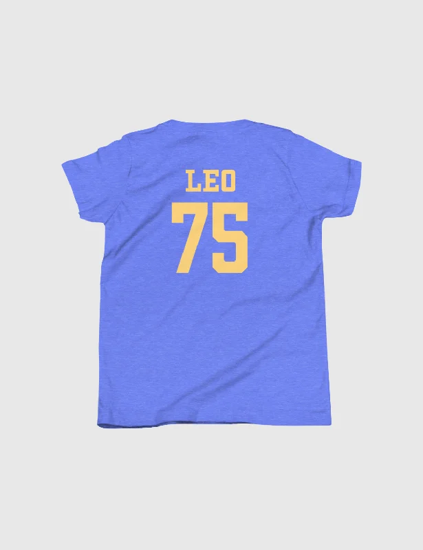 Leo Youth Logo Short Sleeve T-Shirt [Blue]