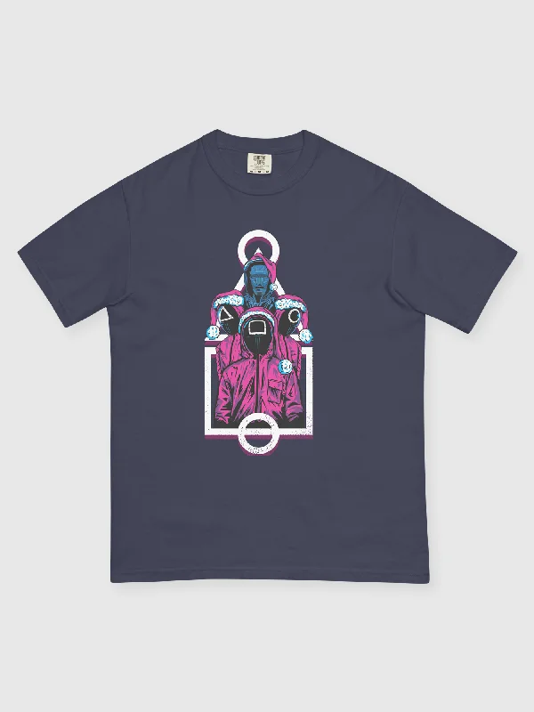 Squid Game Frontman and Guards Tee [True Navy]