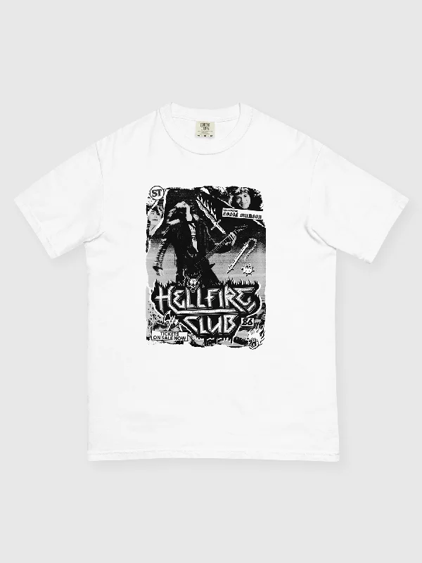 Hellfire Men’s Garment-Dyed Heavyweight T-Shirt [White]