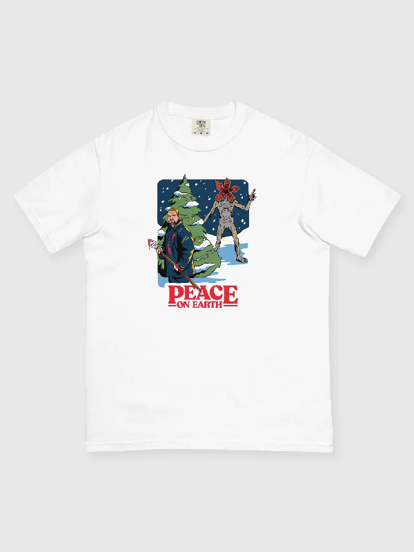 Stranger Things "Peace on Earth" Tee [White]