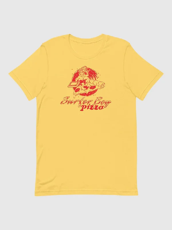 Surfer Boy Pizza Logo T-Shirt