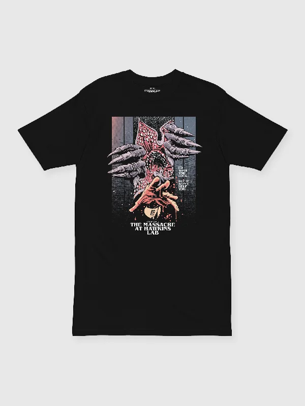 Stranger Things x Butcher Billy The Massacre at Hawkins Lab tee [Black]