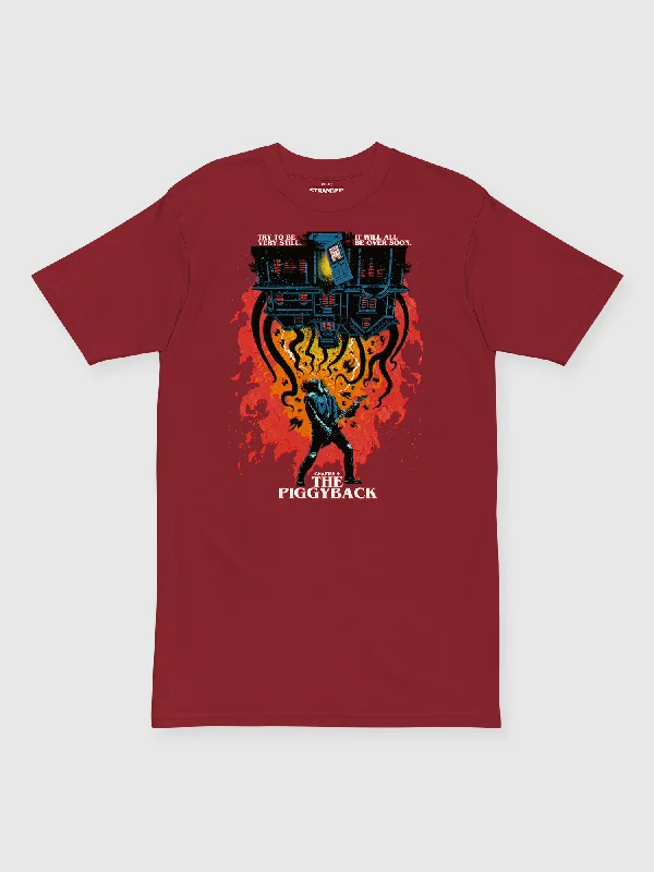 Stranger Things x Butcher Billy The Piggyback Tee [Red]