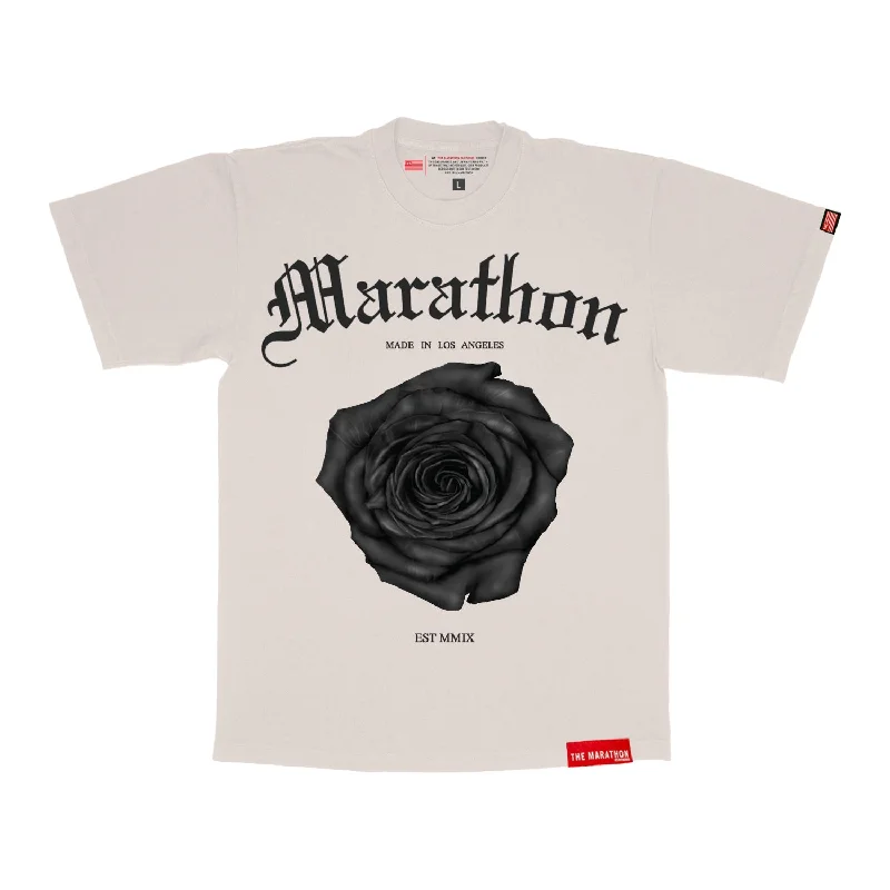 Triumph Rose T-Shirt - Bone/Black