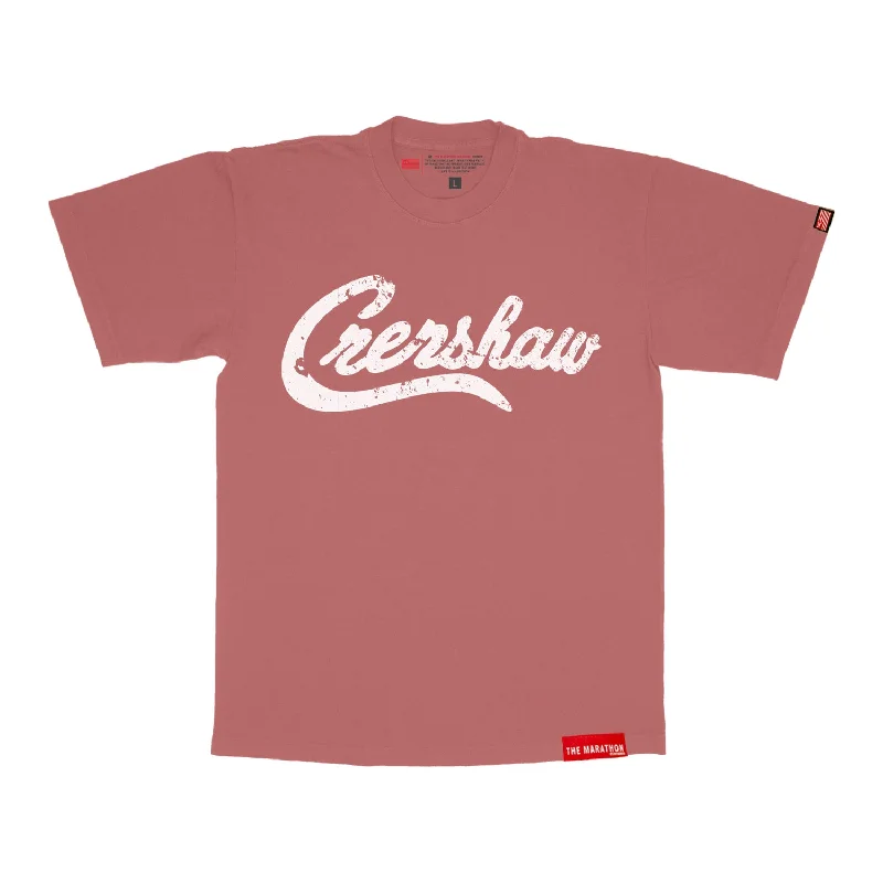 Vintage Crenshaw T-Shirt - Faded Rose/White