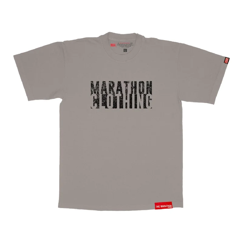 Vintage Marathon Clothing T-Shirt - Mocha Grey/Black