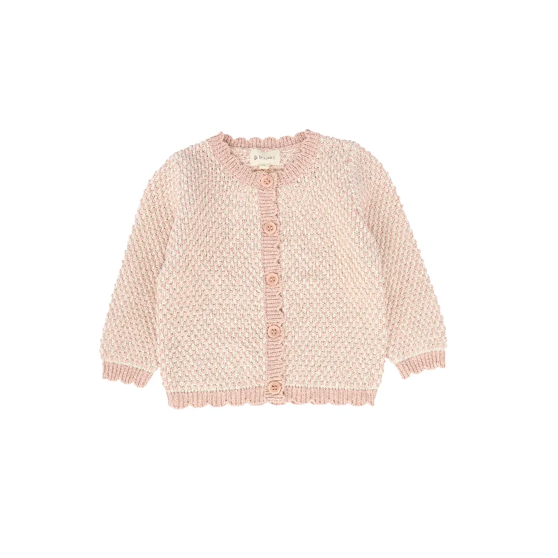 LOOMS PINK BUBBLE KNIT CARDIGAN [FINAL SALE]