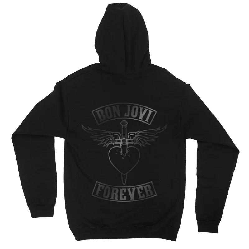 Black on Black Patch Hoodie