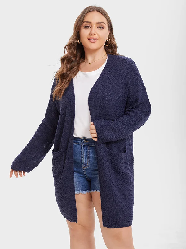 Dual Pocket Drop Shoulder Cardigan