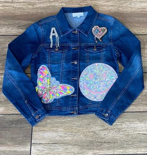 Anicoletta’s Happy Face Denim Jacket