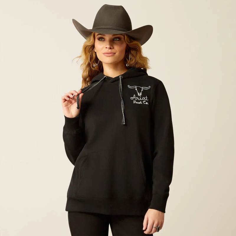 Ariat Women's Steer Stitch Hoodie in Black