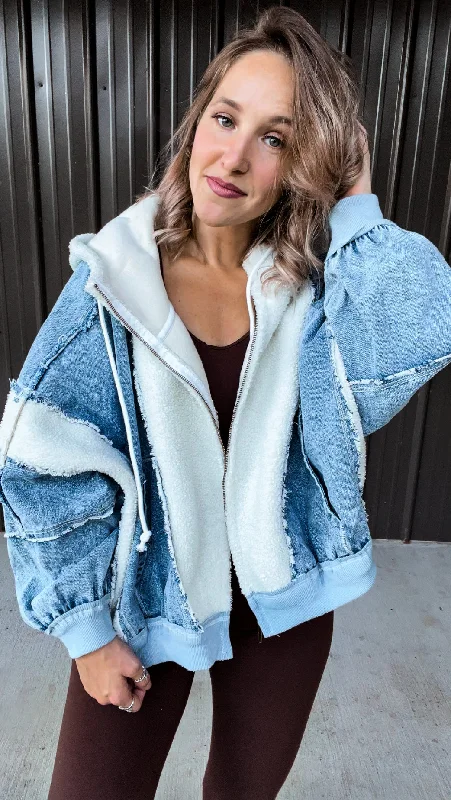 Denim & Sherpa Jacket