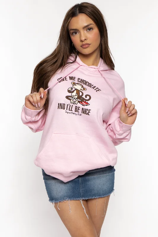 Give Me Chocolate - Bobby Jack Hoodie - Pink