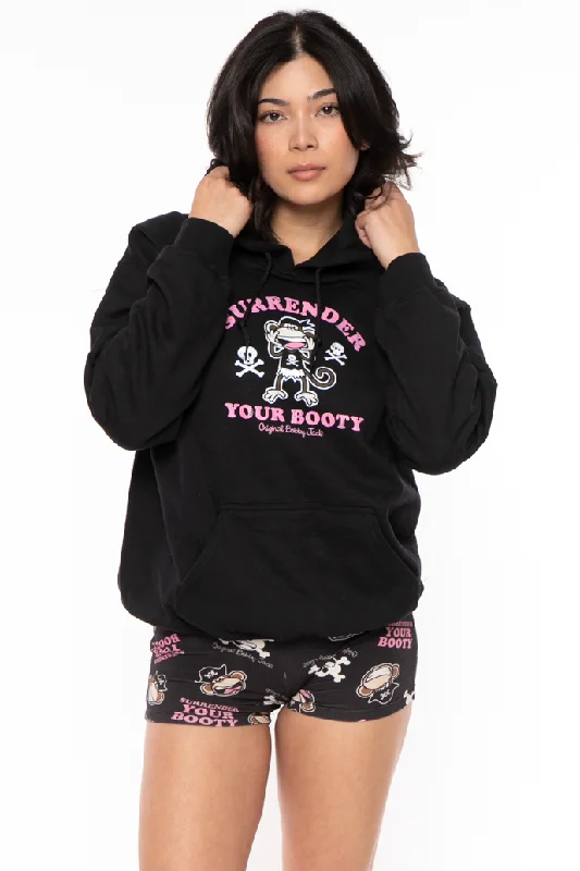 Surrender Your  Booty- Bobby Jack Hoodie - Black