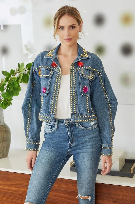 The Diamond Detail Denim Jacket