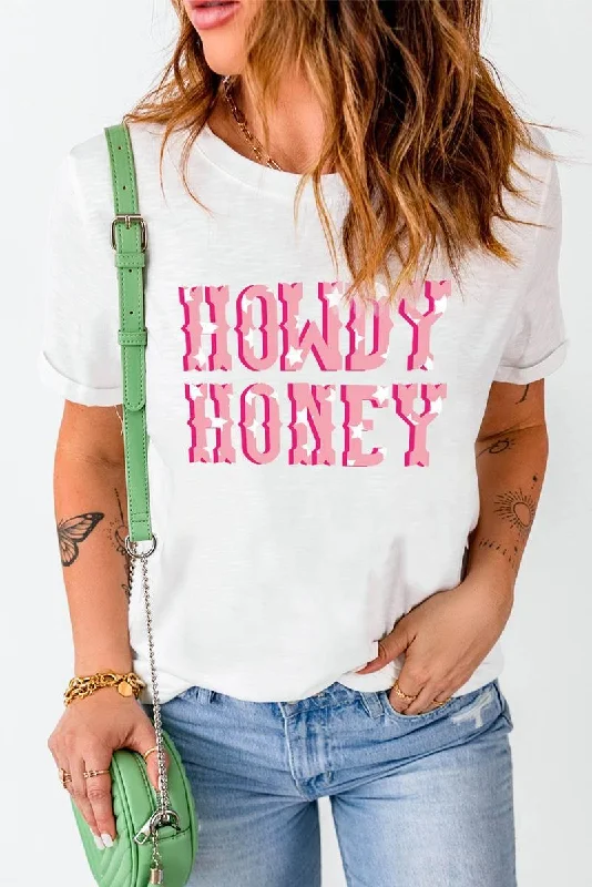 Howdy Honey Animal Print T Shirt