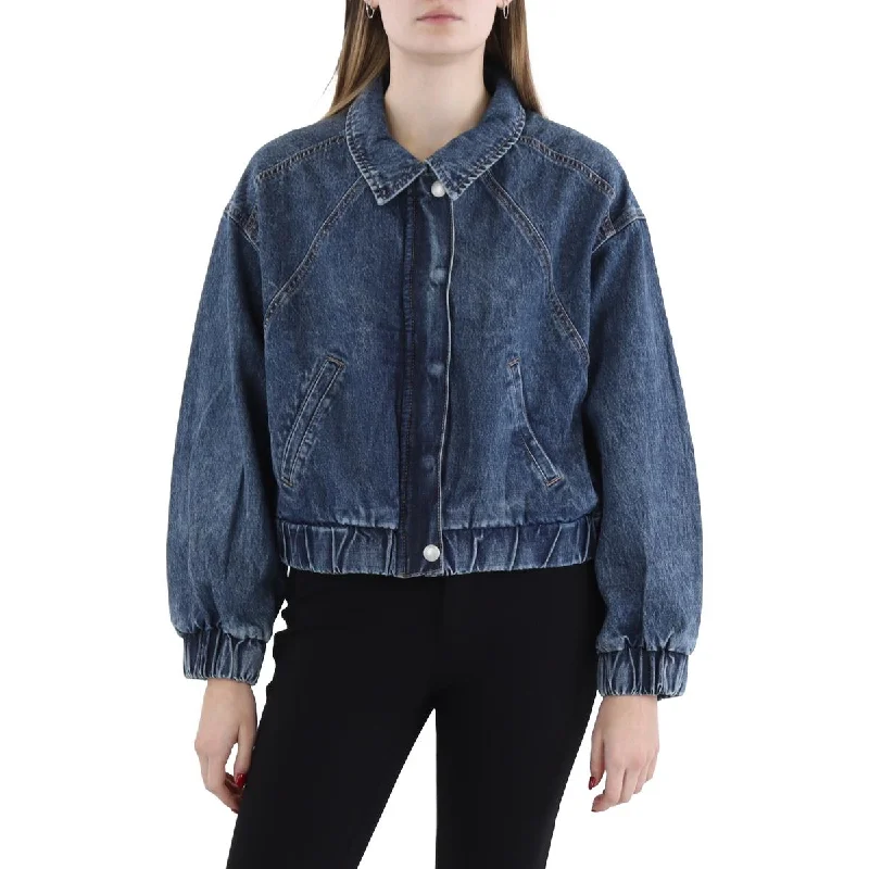 [BLANKNYC] Womens Collar Denim Denim Jacket