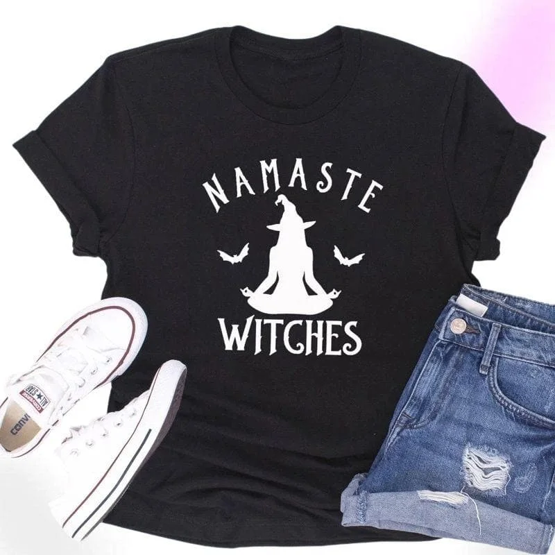 Namaste Witches Cotton Gothic Shirt