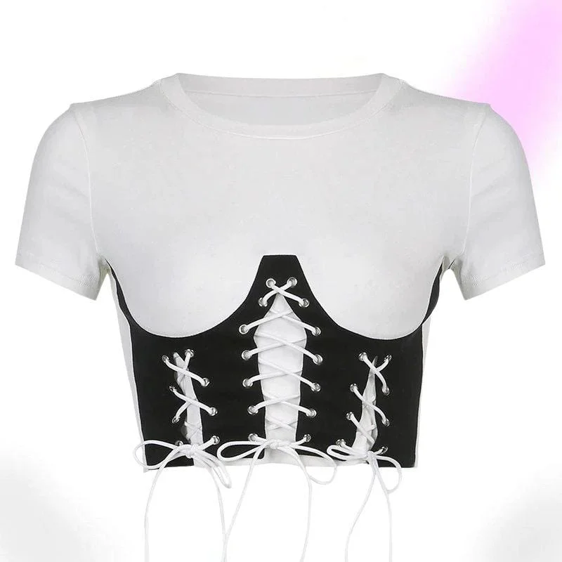 Noire Corset Tshirt