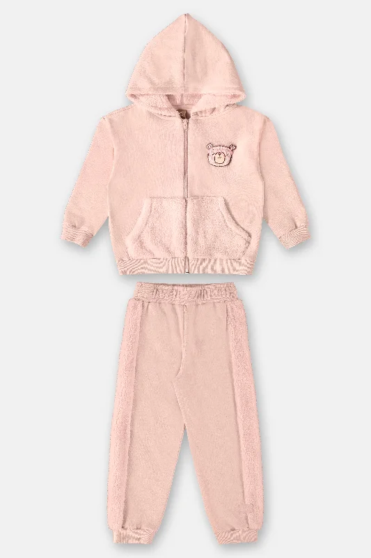 2 Piece Girls Bear Hoodie & Pants