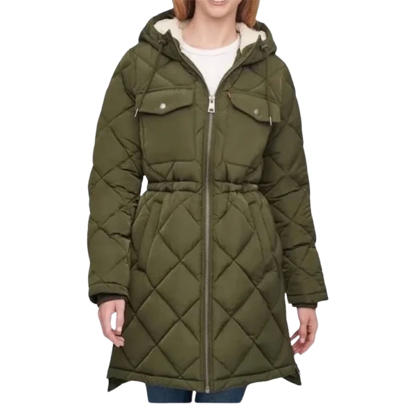 LEVI'S - Quilted Fleece-Lined Hooded Parka