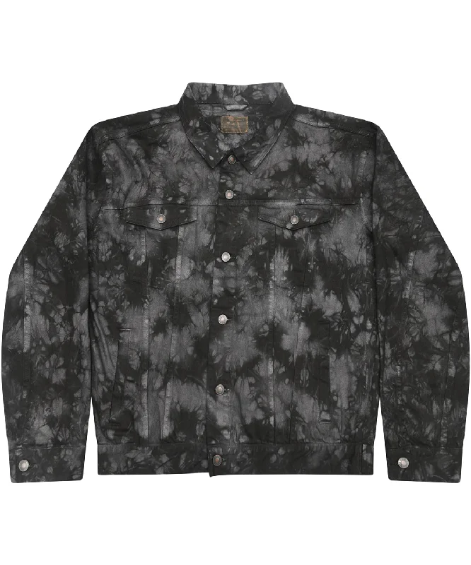 Tie-dye denim jacket | Crystal Black